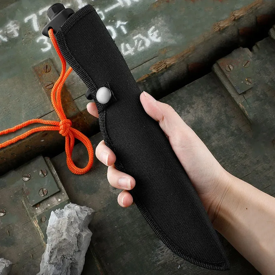Bushcraft Knife Fixed - 야외용 EDC 고경도 고정날 나이프, 다용도