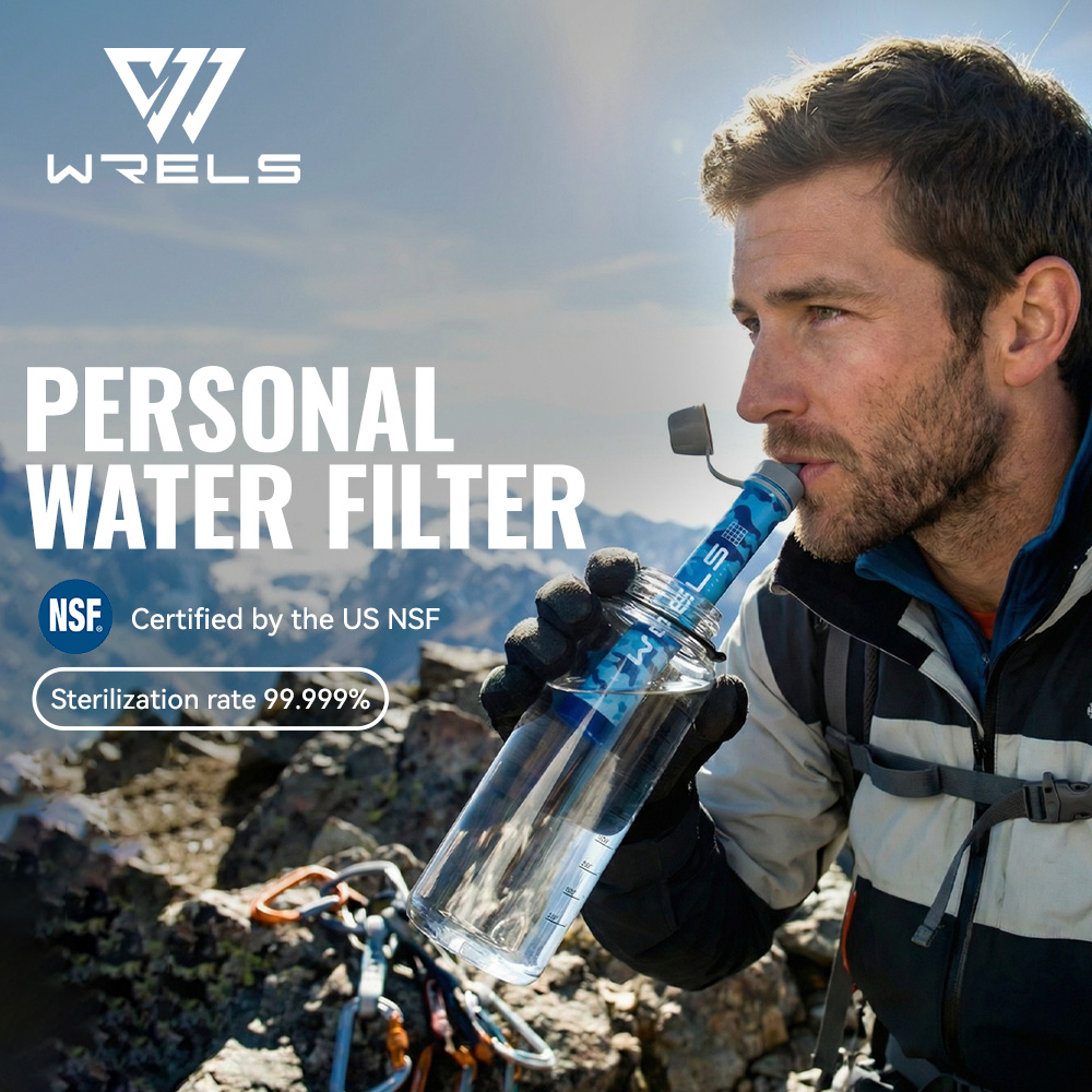 Water Purification Straw - WRELS 야외 휴대용 정수 필터 세트