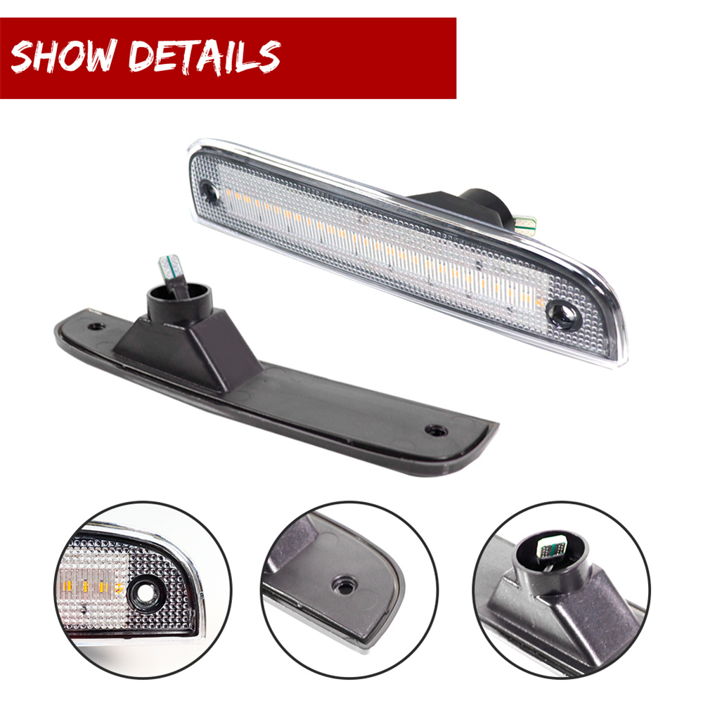 2개 앰버/화이트 LED 자동차 앞 범퍼 펜더 플레어  - Signal Flare Kit 리뷰 및 가격