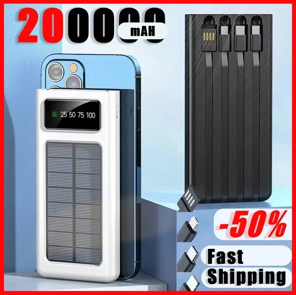 200000 mAh 태양광 보조베터리 초고속 충전 초대 - Solar Emergency Charger 리뷰 및 가격