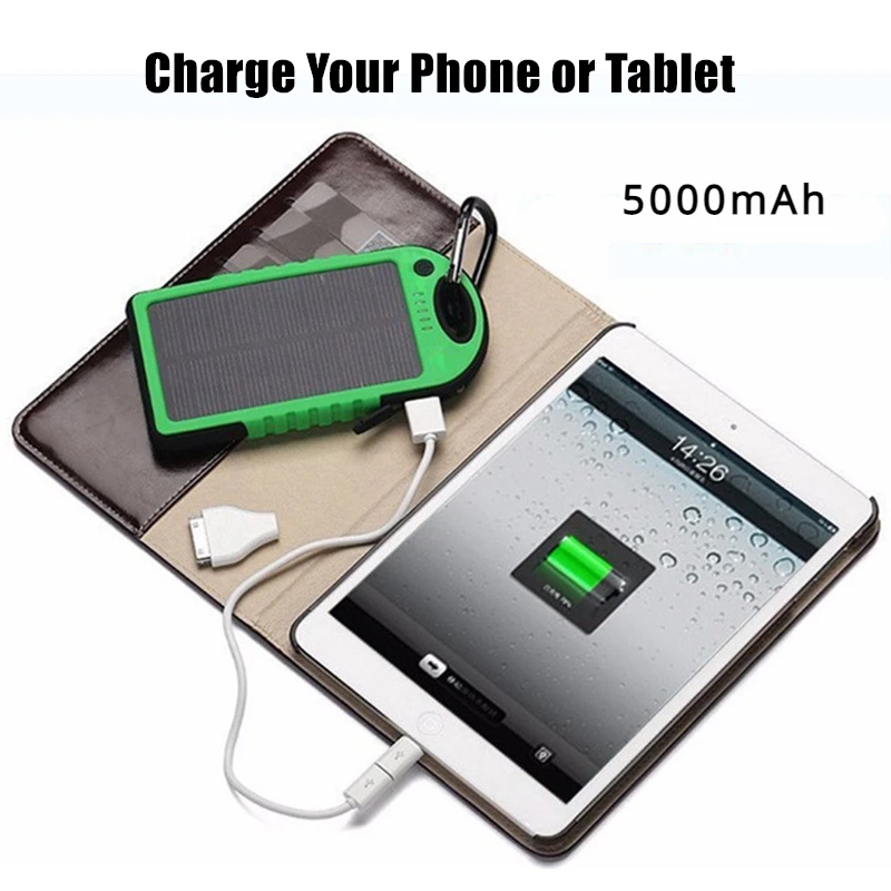 새로운 휴대용 외부 배터리 20000mAh 대용량 태양 - Solar Emergency Charger 리뷰 및 가격