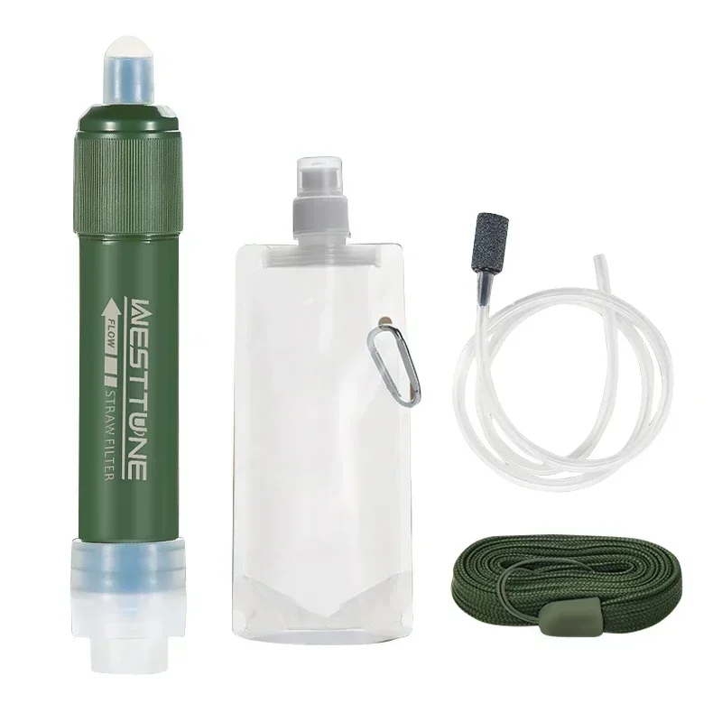 Westtune 야외 미니 캠핑 정화 워터 필터 생존  - Water Purification Straw 리뷰 및 가격